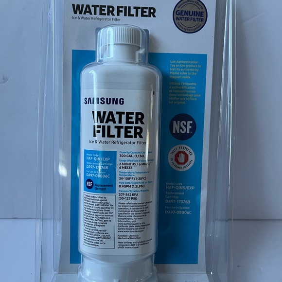 SAMSUNG Genuine Filter for Refrigerator Water and ice Carbon Block Filtration - Picture 2 of 5